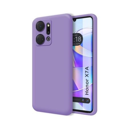Funda Silicona Líquida Ultra Suave para Huawei Honor X7a color Morada