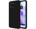 Funda Silicona Líquida Ultra Suave para Huawei Honor X7a color Negra