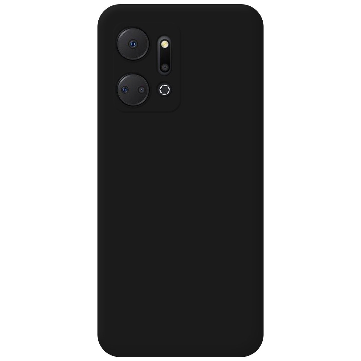 Funda Silicona Líquida Ultra Suave para Huawei Honor X7a color Negra