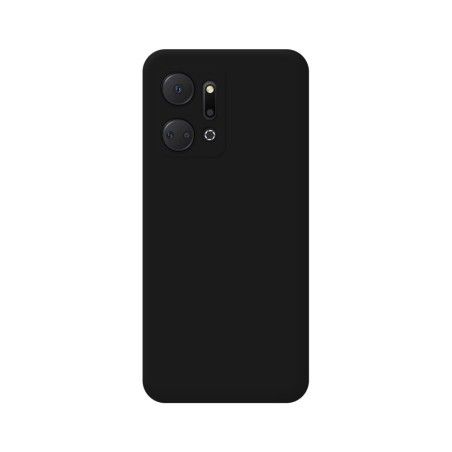 Funda Silicona Líquida Ultra Suave para Huawei Honor X7a color Negra