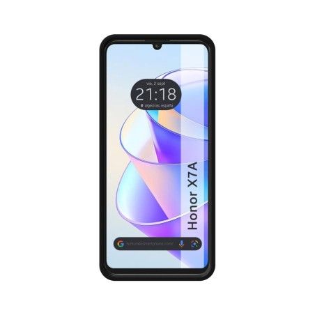 Funda Silicona Líquida Ultra Suave para Huawei Honor X7a color Negra