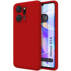 Funda Silicona Líquida Ultra Suave para Huawei Honor X7a color Roja