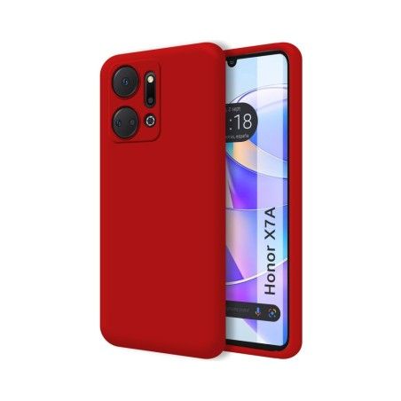 Funda Silicona Líquida Ultra Suave para Huawei Honor X7a color Roja