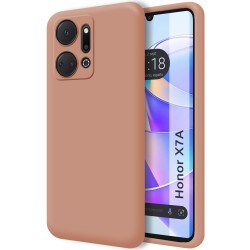 Funda Silicona Líquida Ultra Suave para Huawei Honor X7a color Rosa