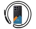 Personaliza tu Funda Colgante Transparente para Huawei Honor X8a con Cordon Negro Dibujo Personalizada