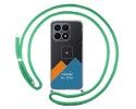 Personaliza tu Funda Colgante Transparente para Huawei Honor X8a con Cordon Verde Agua Dibujo Personalizada