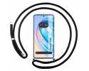 Funda Colgante Transparente para Huawei Honor X8a con Cordon Negro
