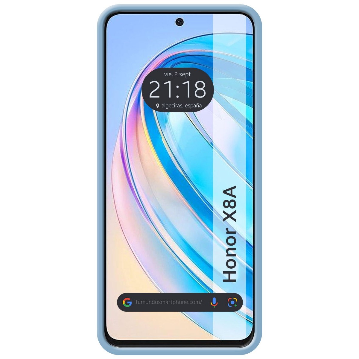 Funda Silicona Líquida Ultra Suave para Huawei Honor X8a color Azul