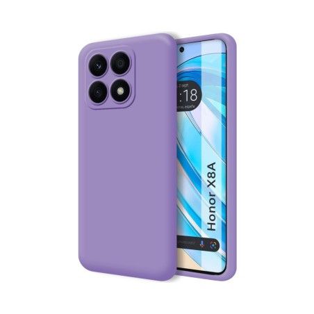 Funda Silicona Líquida Ultra Suave para Huawei Honor X8a color Morada