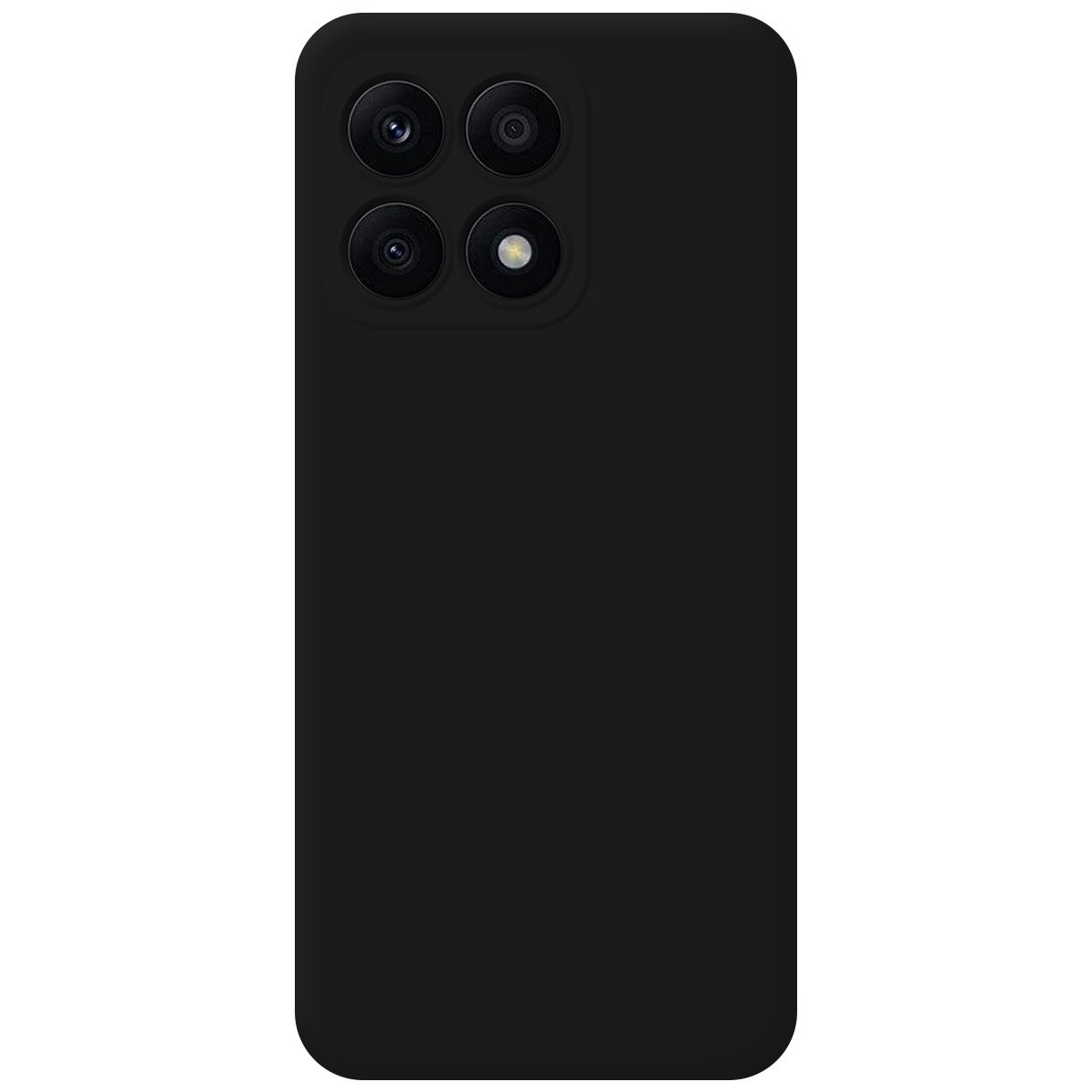 Funda Silicona Líquida Ultra Suave para Huawei Honor X8a color Negra