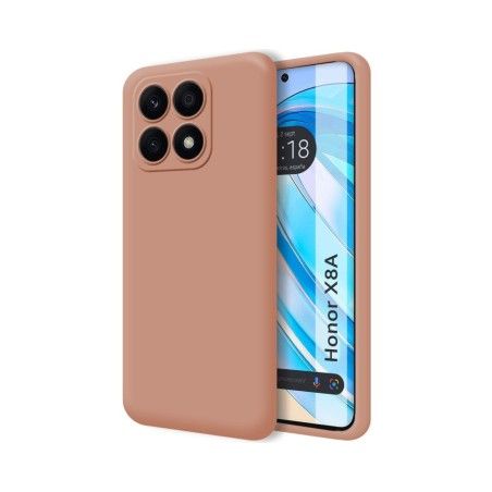 Funda Silicona Líquida Ultra Suave para Huawei Honor X8a color Rosa