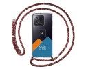 Personaliza tu Funda Colgante Transparente para Xiaomi 13 5G con Cordon Rosa / Dorado Dibujo Personalizada