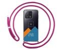 Personaliza tu Funda Colgante Transparente para Xiaomi 13 5G con Cordon Rosa Fucsia Dibujo Personalizada