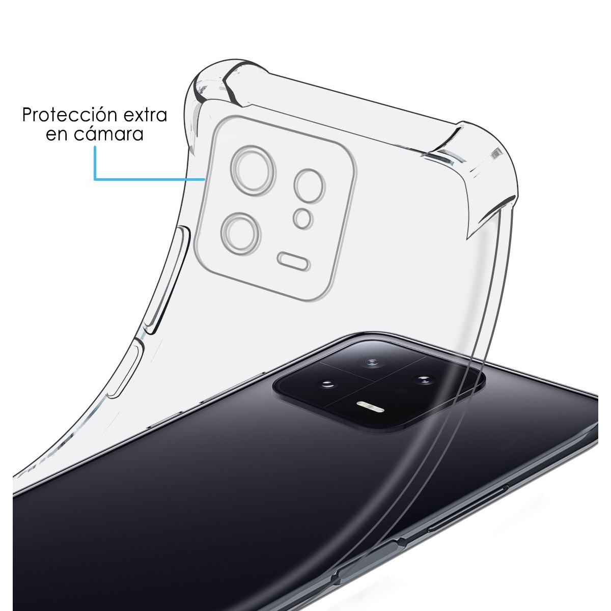 Funda Silicona Antigolpes Transparente compatible con Xiaomi 13 5G