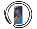 Personaliza tu Funda Colgante Transparente para Xiaomi 13 Lite 5G con Cordon Negro Dibujo Personalizada