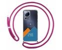 Personaliza tu Funda Colgante Transparente para Xiaomi 13 Lite 5G con Cordon Rosa Fucsia Dibujo Personalizada