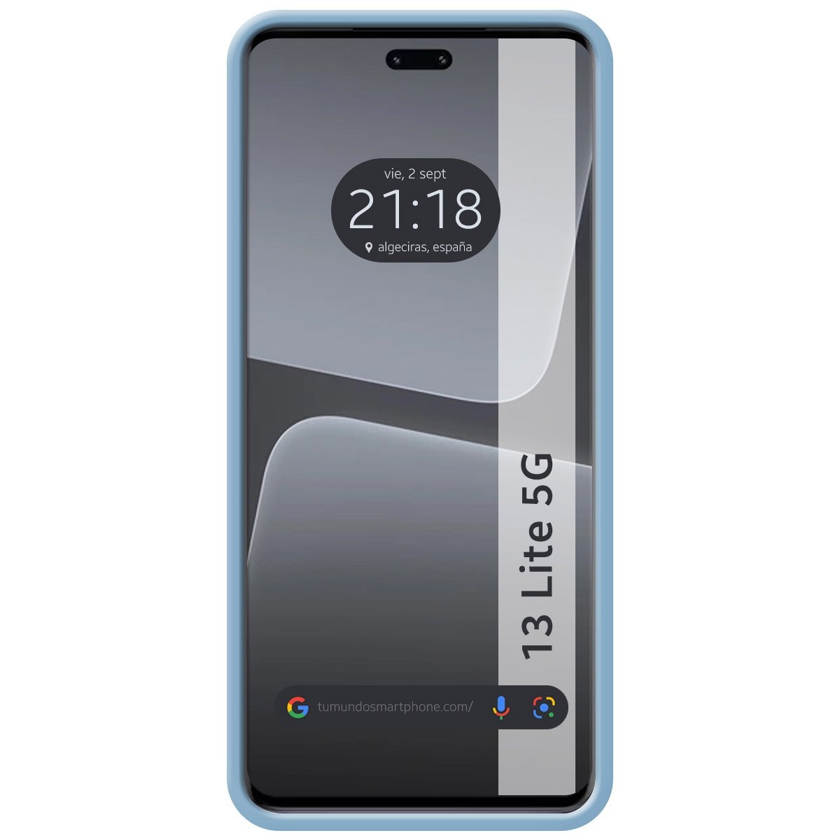 Funda Silicona Líquida Ultra Suave compatible con Xiaomi 13 Lite 5G color Azul