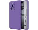 Funda Silicona Líquida Ultra Suave compatible con Xiaomi 13 Lite 5G color Morada