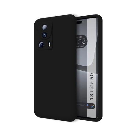Funda Silicona Líquida Ultra Suave compatible con Xiaomi 13 Lite 5G color Negra