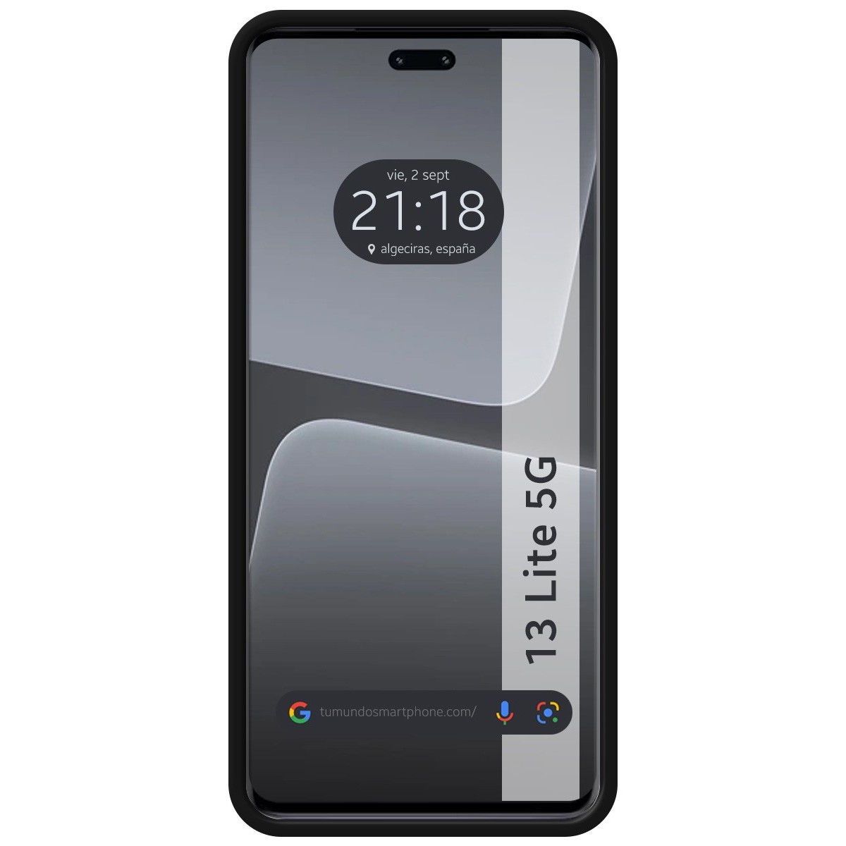 Funda Silicona Líquida Ultra Suave compatible con Xiaomi 13 Lite 5G color Negra