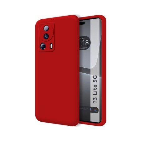 Funda Silicona Líquida Ultra Suave compatible con Xiaomi 13 Lite 5G color Roja