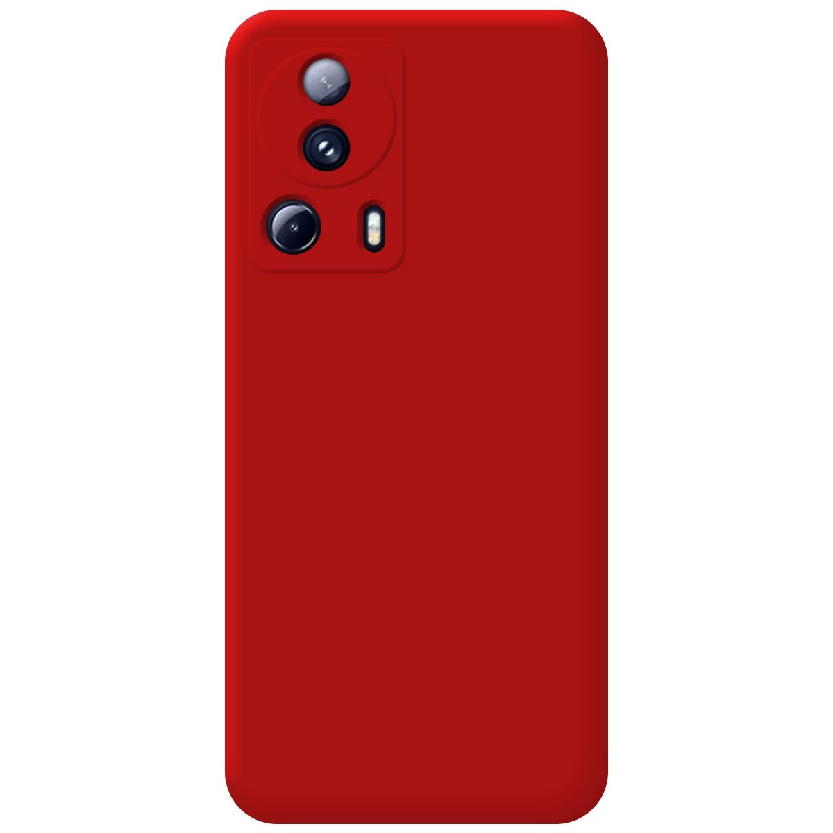 Funda Silicona Líquida Ultra Suave compatible con Xiaomi 13 Lite 5G color Roja