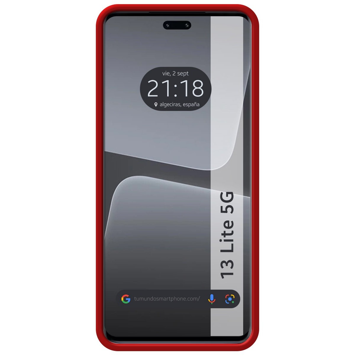Funda Silicona Líquida Ultra Suave compatible con Xiaomi 13 Lite 5G color Roja