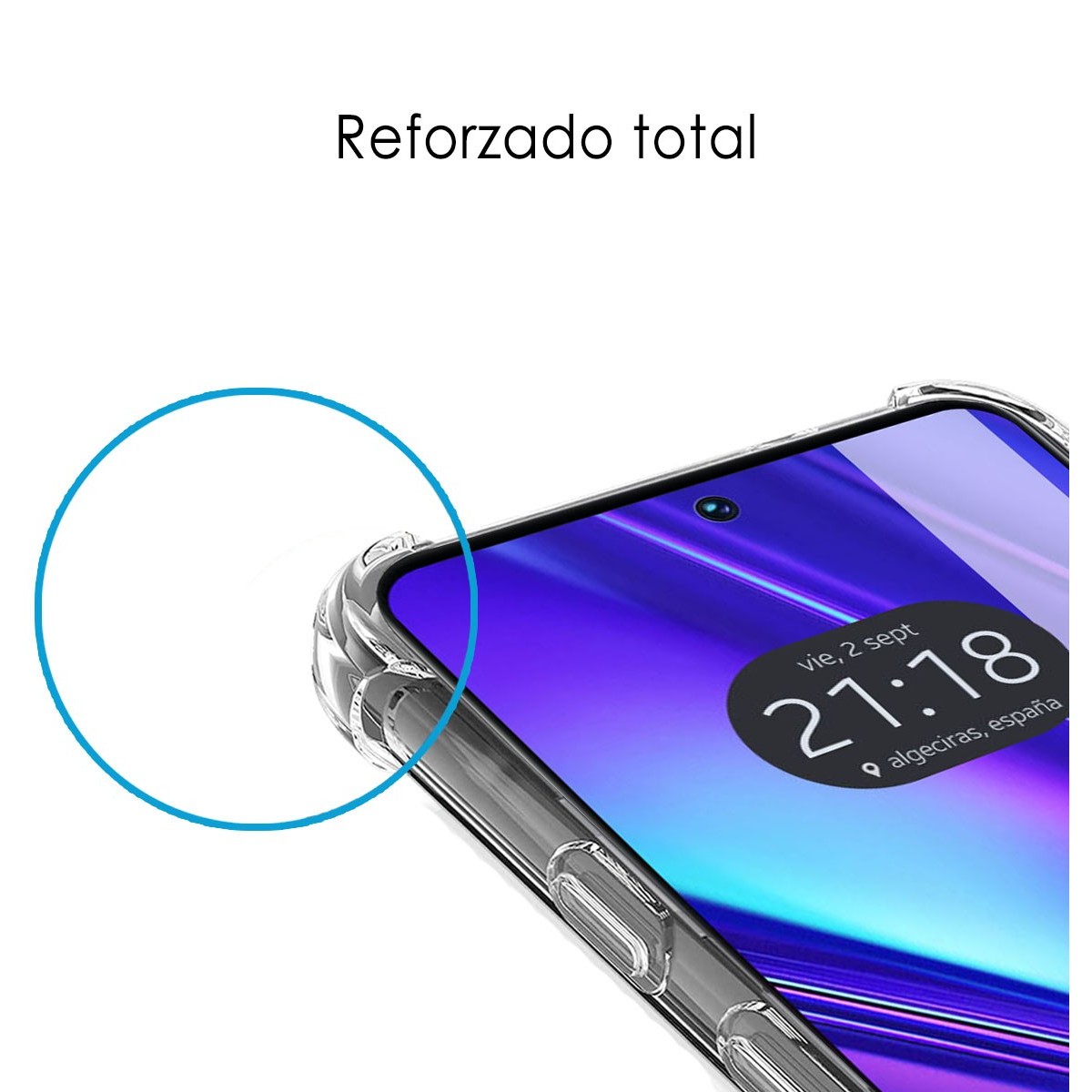 Funda Silicona Antigolpes Transparente para Realme C55