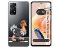 Funda Silicona Transparente compatible con Xiaomi Redmi Note 12 Pro 4G diseño Avestruz Dibujos