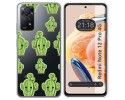 Funda Silicona Transparente compatible con Xiaomi Redmi Note 12 Pro 4G diseño Cactus Dibujos