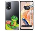 Funda Silicona Transparente compatible con Xiaomi Redmi Note 12 Pro 4G diseño Coco Dibujos