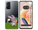 Funda Silicona Transparente compatible con Xiaomi Redmi Note 12 Pro 4G diseño Conejo Dibujos