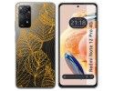 Funda Silicona Transparente compatible con Xiaomi Redmi Note 12 Pro 4G diseño Hojas Dibujos