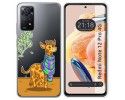 Funda Silicona Transparente compatible con Xiaomi Redmi Note 12 Pro 4G diseño Jirafa Dibujos