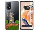 Funda Silicona Transparente compatible con Xiaomi Redmi Note 12 Pro 4G diseño Mono Dibujos