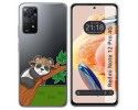 Funda Silicona Transparente compatible con Xiaomi Redmi Note 12 Pro 4G diseño Panda Dibujos