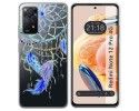 Funda Silicona Transparente compatible con Xiaomi Redmi Note 12 Pro 4G diseño Plumas Dibujos