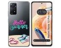 Funda Silicona Transparente compatible con Xiaomi Redmi Note 12 Pro 4G diseño Summer Dibujos
