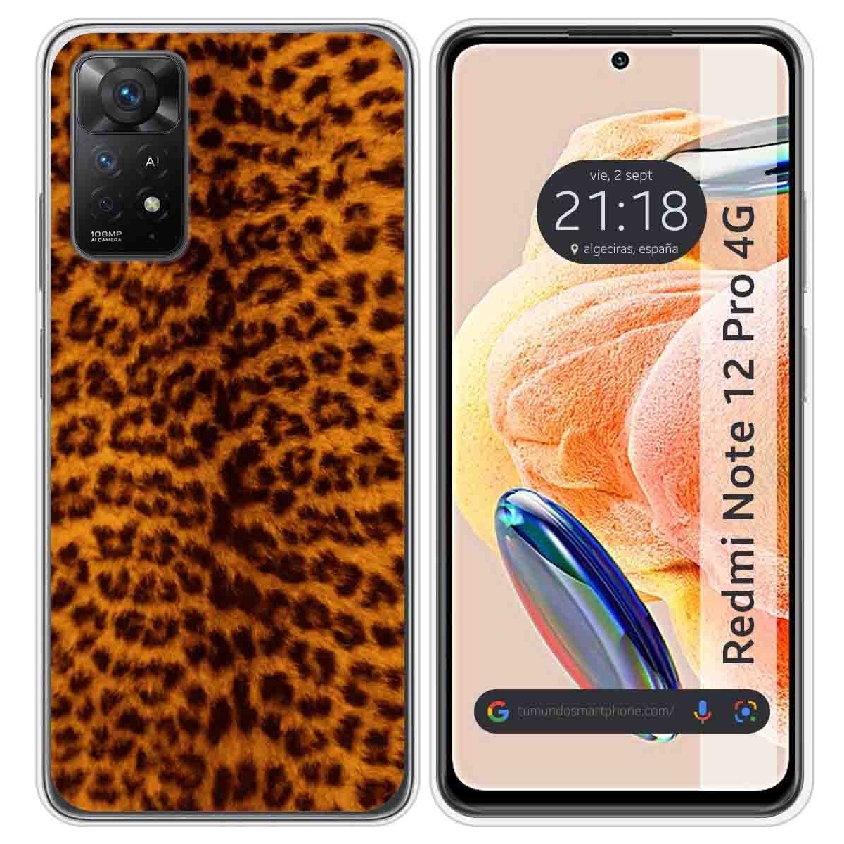 Funda Silicona compatible con Xiaomi Redmi Note 12 Pro 4G diseño Animal 03 Dibujos