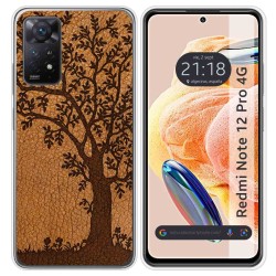 Funda Silicona compatible con Xiaomi Redmi Note 12 Pro 4G diseño Cuero 03 Dibujos