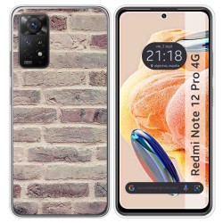 Funda Silicona compatible con Xiaomi Redmi Note 12 Pro 4G diseño Ladrillo 01 Dibujos