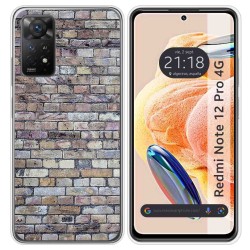 Funda Silicona compatible con Xiaomi Redmi Note 12 Pro 4G diseño Ladrillo 02 Dibujos