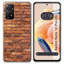 Funda Silicona compatible con Xiaomi Redmi Note 12 Pro 4G diseño Ladrillo 04 Dibujos