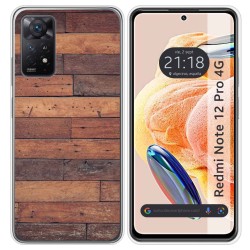 Funda Silicona compatible con Xiaomi Redmi Note 12 Pro 4G diseño Madera 03 Dibujos