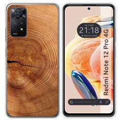 Funda Silicona compatible con Xiaomi Redmi Note 12 Pro 4G diseño Madera 04 Dibujos