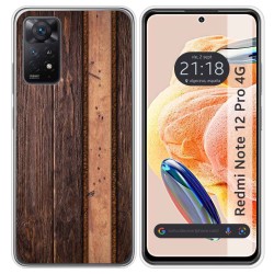 Funda Silicona compatible con Xiaomi Redmi Note 12 Pro 4G diseño Madera 05 Dibujos