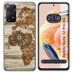 Funda Silicona compatible con Xiaomi Redmi Note 12 Pro 4G diseño Madera 07 Dibujos