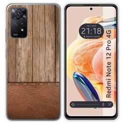 Funda Silicona compatible con Xiaomi Redmi Note 12 Pro 4G diseño Madera 09 Dibujos