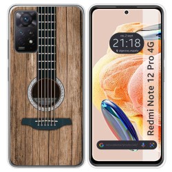 Funda Silicona compatible con Xiaomi Redmi Note 12 Pro 4G diseño Madera 11 Dibujos