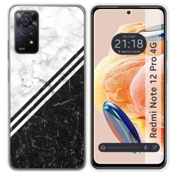 Funda Silicona compatible con Xiaomi Redmi Note 12 Pro 4G diseño Mármol 01 Dibujos